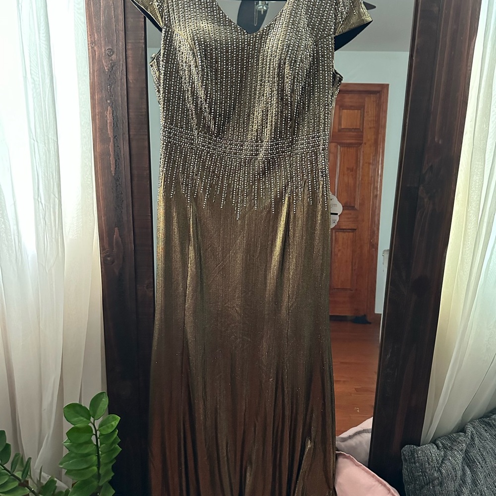 New Gold Long Dress